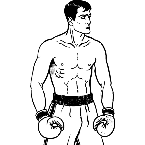 Vintage Boxer Portrait