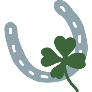 Lucky Horseshoe and Four Leaf Clover
