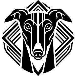 Art Deco Greyhound