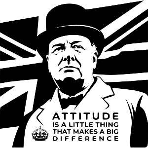 Attitude Churchill Quote