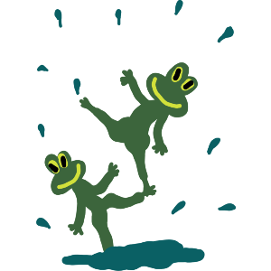 Frogs Splashing Around