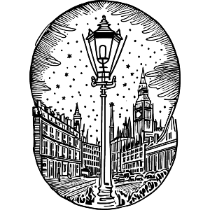 London Street Lamp At Night