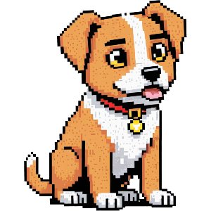 Pixel Art Dog