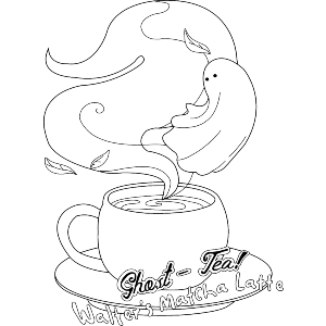 Spooky Ghost Matcha Tea