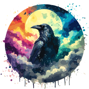 Raven in Moonlight