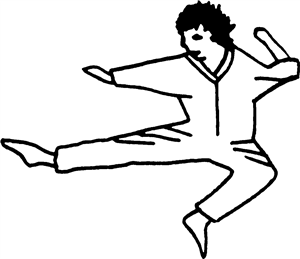 Flying Kick Man