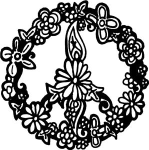Floral Peace Symbol