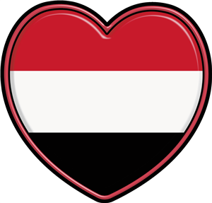 Yemen Flag Heart