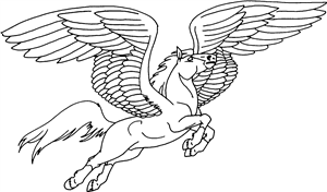 Pegasus In Flight