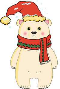 Polar Bear Dressed For Snow
