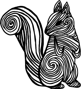 Squirrel as a Pattern