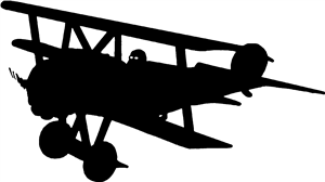WW1 Triplane Silhouette