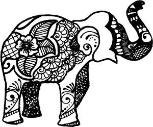 Patterned Elephant