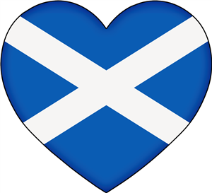 Scotland Flag Love Heart