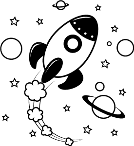 Spaceship In Space