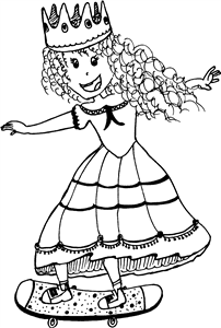 Skateboarding Princess
