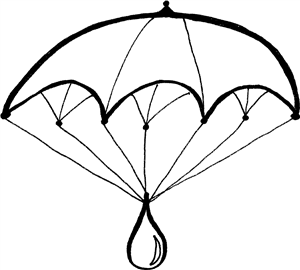 Raindrop With Parachute