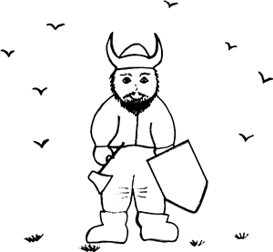 Viking on a raid