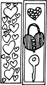 Hearts With Lock & Key