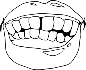 Mouth Showing Teeth