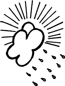 Sun Behind Rain Cloud