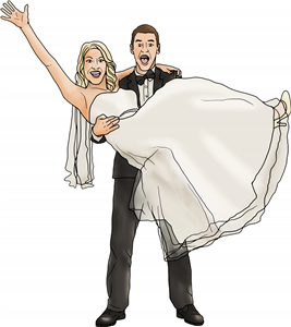 Happy Bride & Groom