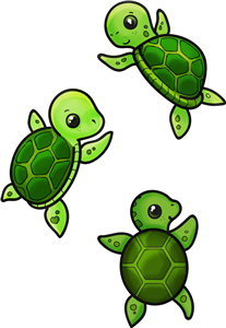Swimming Baby Turtles