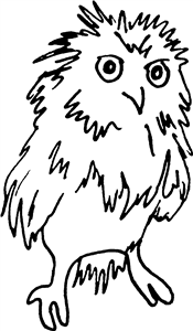 Fluffy Baby Owl