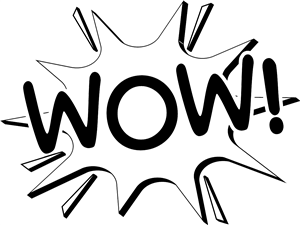 WOW Comic Speech Bubble