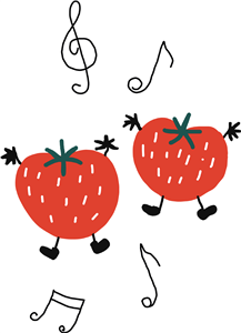 Dancing strawberries 