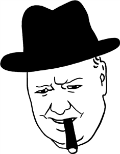 Winston Churchill Head