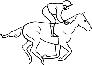 Jockey Riding Horse