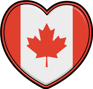 Canada Flag Heart