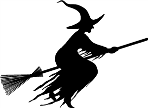 Witch On Broomstick