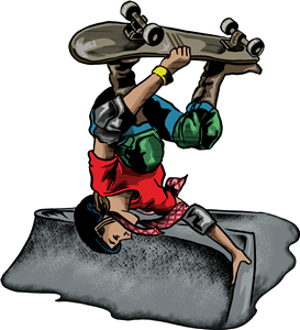 Skateboarding Boy