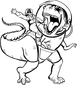 Dinosaur Astronaut