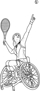 Wheelchair Tennis Player