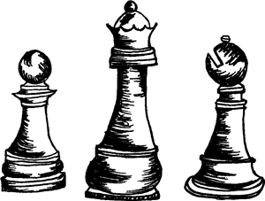 Chess Piece Trio
