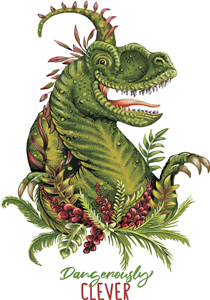 Clever Velociraptor Dinosaur