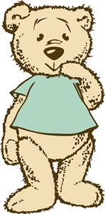 Teddy With Blue Shirt