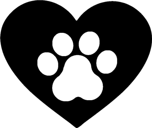 Love Heart Paw Print