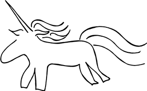 Unicorn Outline