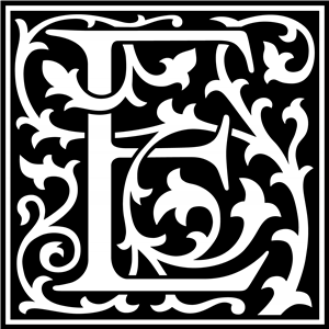 Decorative Letter E