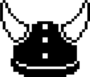 Pixel Viking Helmet