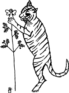 Tiger With Christmas Angel