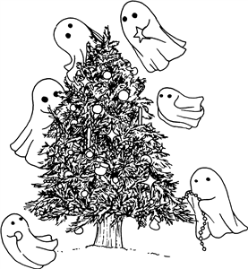 Ghost Christmas Tree