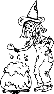 Witch With Cauldron