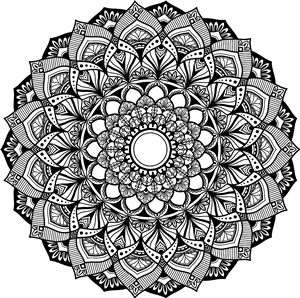 Patterned Mandala