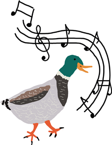 Musical dancing duck