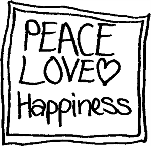 Peace Love Happiness